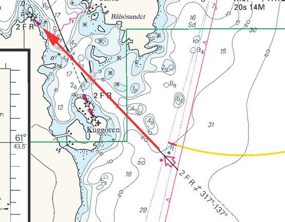 Nr 159 4 Långhalsudde front Q 63-41,68N 20-19,55E Långhalsudde rear Oc 63-41,83N 20-19,53E ALL Vol C 5892, 5892.1 Sjöfartsverket Norrköping. Publ.