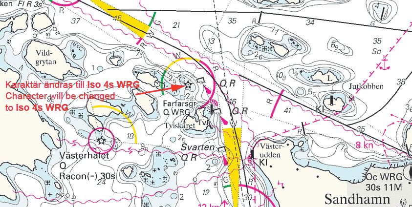9 Nr 159 Sjöfartsverket Norrköping. Publ. 15 maj 2007 Mellersta Östersjön / Central Baltic * 4091 (P) Sjökort/Chart: 624 Sverige. Mellersta Östersjön. Öland. Grankullaviken.