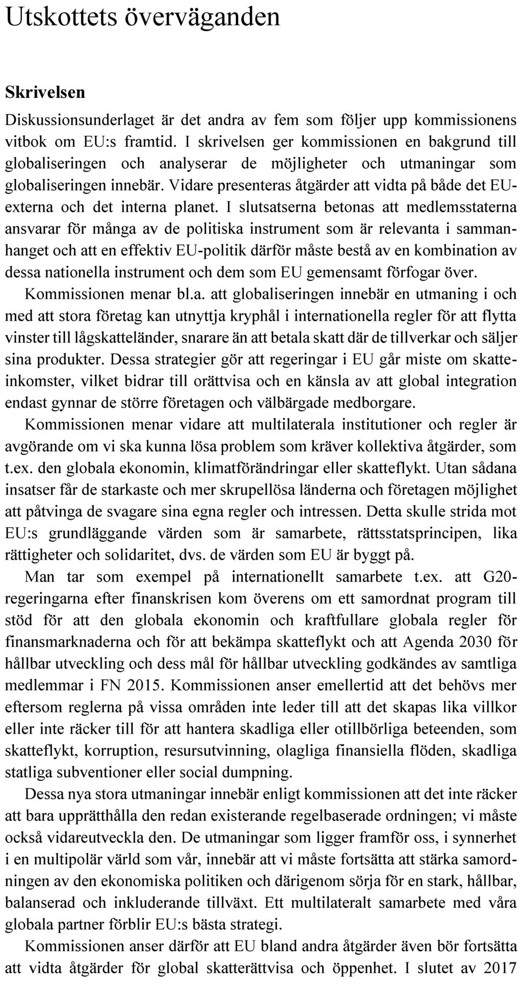 BILAGA 2 SKATTEUTSKOTTETS