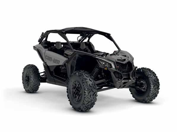 MAVERICK X3 MAVERICK X3 X rs NYCKELFUNKTIONER MAVERICK X3 X rs Trecylindrig Rotax ACE-motor Hästkrafter Helt integrerad mellankylare Quick Response System X (QRS-X) CVT med stort luftflöde TURBO R