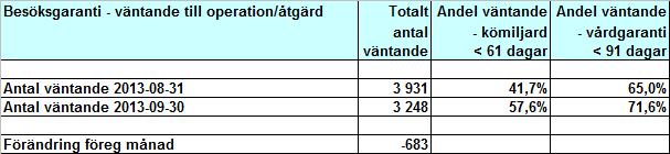 Uppföljning behandlingsgaranti -