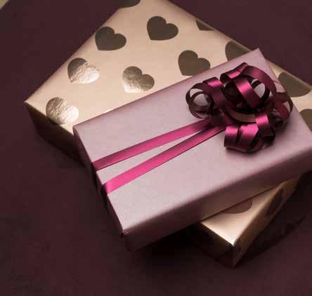9180054 / 9180055 Coeur metalliserat 20124 / 20125 Rosa presentpapper 9160 metallband
