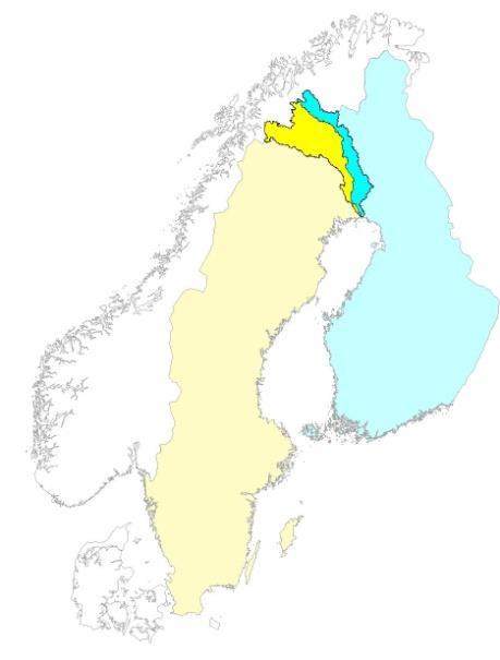 Torne River Watershed 40 157 km 2, significant part in the Arctic From alpine to coast climate gradient Fragile environment 60% in