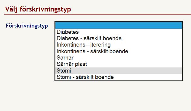 Ny förskrivning Sök fram patienten och välj Ny förskrivning i Funktionsmenyn.