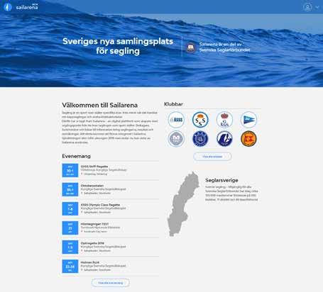 SVENSK SEGLING: UTBILDNING & KLUBBAR Sailarena - ny samlingsplats för segling Under hösten 2017 kom Svensk Seglings nya digitala plattform för seglare, klubbar, distrikt och andra intressenter.