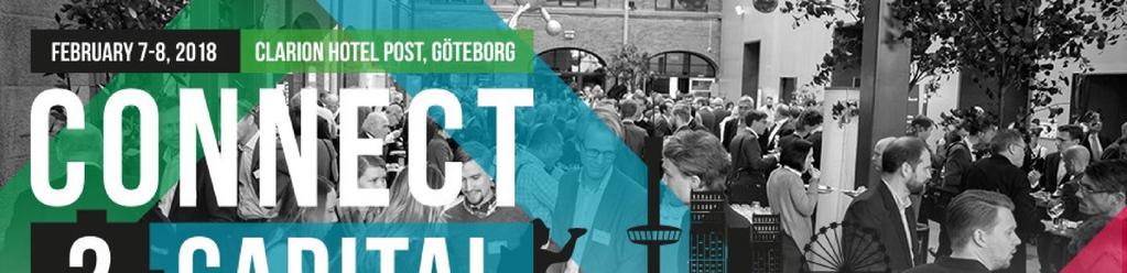 Snart dags för Connect2Capital i Göteborg Välkommen att använda Business Region Göteborgs rabattkod: BRG (1595 kr (ord. 3 495 kr).