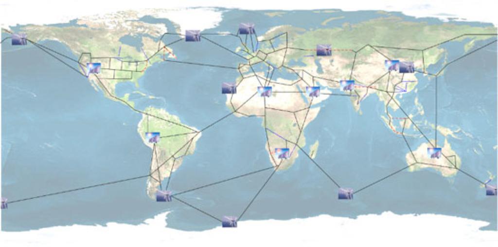 How the ETH-Zurich researchers envisage a possible global power grid that transports renewable energy from remote regions to the consumer centres of the