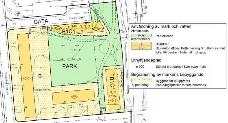 1 Bakgrund Planområdet omfattar fastigheten Sicklingen 2 m.fl. i Gubbängen i södra Stockholm.