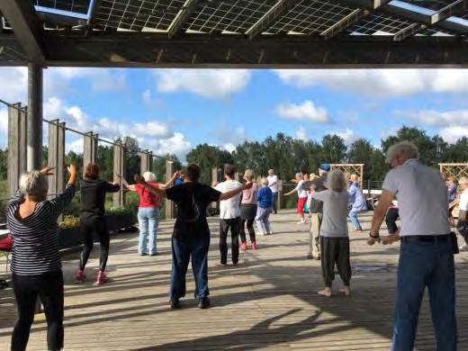 HUVUDMAN KRISTIANSTADS KOMMUN 15(30) Qigong på taket Även denna sommar har vi hållit den uppskattade morgongqigongen på naturums takterrass.