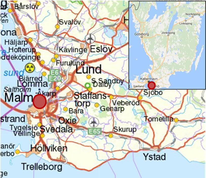 3.7. Malmö Malmö-Copenhagen port, CMP, (se figur 3.7.1) är belägen i västra Malmö i södra Skåne. De naturliga tillfartsvägarna är E6/E20 och E65 samt det lokala vägnätet.