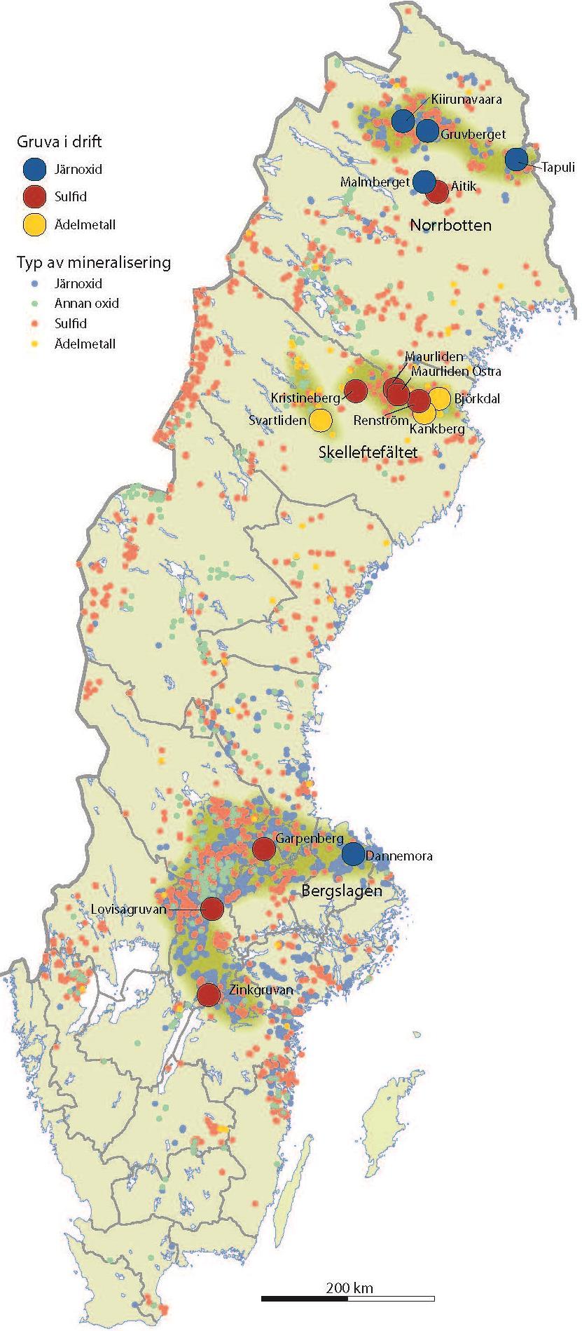 SGU:s databaser SGU:s mineralresursdatabas Innehåller information om Sveriges mineral- och bergartsförekomster. Metaller (malmer), industrimineral, bergmaterial, natursten etc.