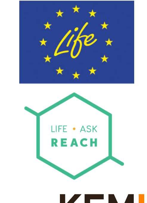 Kandidatlistan Konsumenters rätt att få information LIFE Ask Reach EU-projekt om utveckling av mobilapp för konsumenter Konsumenten scannar och skickar fråga till företag som svarar eller lägger