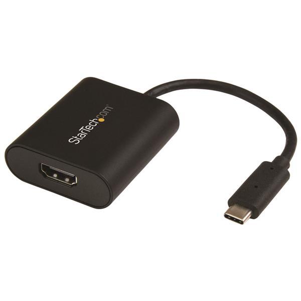 USB-C till HDMI-adapter - med knapp för presentationsläge - 4K 60 Hz Product ID: CDP2HD4K60SA Detta är ingen vanlig videoadapter.