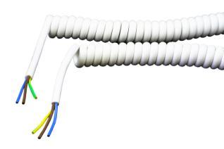 Spiralkablar C 00282000 H05VVH2-F 2x0,75 Vit 0,8m 2403121