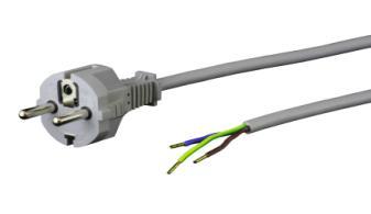 Sladdställ i pvc C 17292000 2308 H05VV-F 3G0,75 grå 2,0m 2403137 A 17272000 2308 H05VV-F 3G0,75 svart 2,0m 2403138 C 17274000 2308