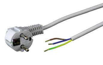 3G0,75 vit 4,0m - A 16315000 2313 H05VV-F 3G1,0 svart 5,0m - B 16322000 2313 H05VV-F 3G1,0 vit 2,0m 2403127 A 16322003 2313