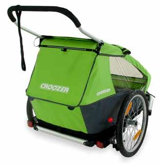 Bygga om Croozer Kid till terrängvagn 6. Avsluta med att röra terränghjulet fram och tillbaka för att vara säker på att snabbkopplingen är riktigt stängd.