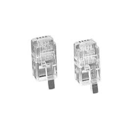 E-nummer Typ Benämning Färg Förpackning 51 476 10 GGM MJ8C5EBL Modularkontakt med böjskydd kat 5e/6 STP 10 st Modularkontakter Tele RJ9,