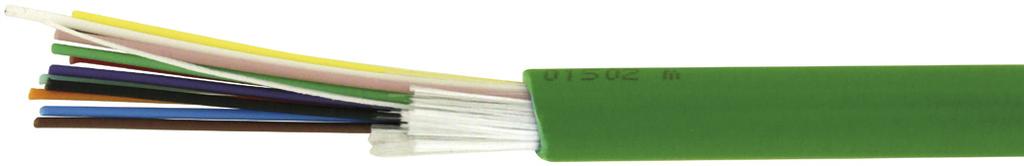 Fiberkabel TBW singelmode 9/125 μm, G657A1 Singelmode fiberkabel med fast sekundärskydd för inom- och utomhusbruk.