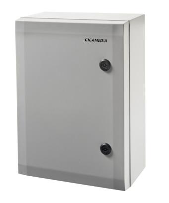 Fiberbox IP54 IK10, skarv/terminering 48 fiber Väggbox för inom- och utomhusbruk, kapslingsklass IP54, med plats för