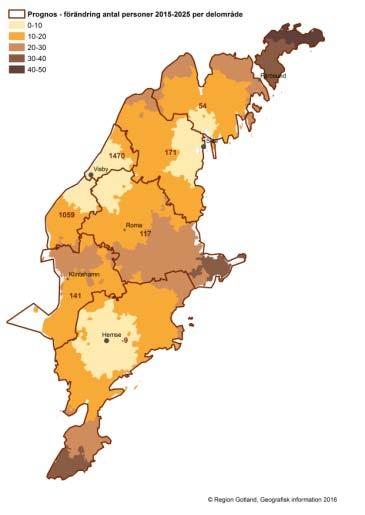 Region Gotland Ledningskontoret Remissunderlag för Strategi för ett långsiktigt hållbart serviceutbud på Gotland Barnen i åldersgrupperna 0-5 år respektive 6-15 år ökar under prognosperioden, vilket