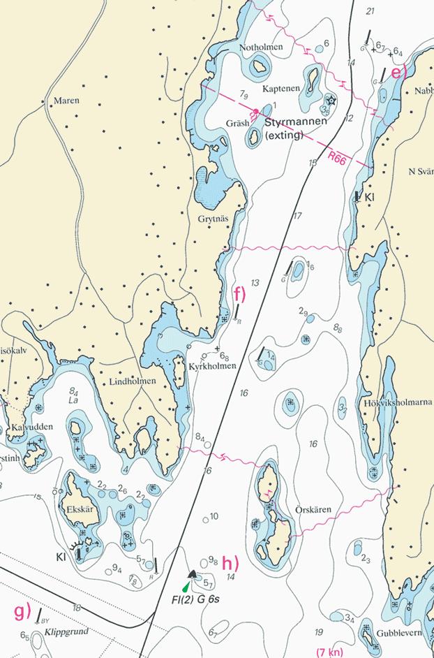 Nr 139 10 Inloppet till St Vika, V om Svärdsö / Approach to St