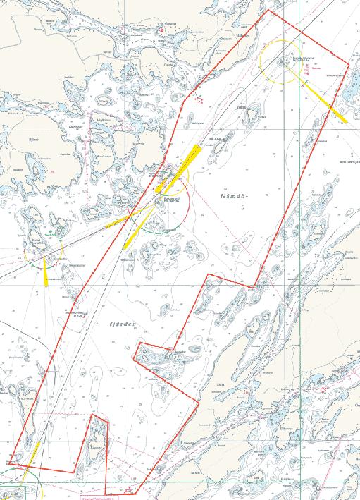 7 Nr 139 Det sjömätta området / The surveyed area Sjöfartsverket Norrköping. Publ. 23 november 2006 * 3757 Sjökort/Chart: 6163 Sverige. Norra Östersjön. Stockholms skärgård. Norra Mysingen.