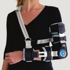 CubitiROM armbågsortos ART.NO 20202 CubitiROM används för postoperativ eller posttraumatisk stabilisering av arm och armbåge för att ge kontrollerat rörelseomfång eller immobilisering.