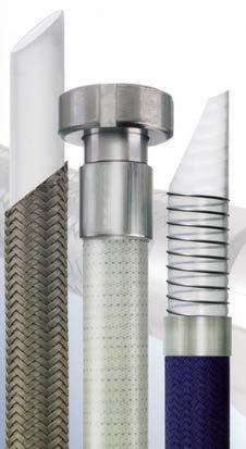 FLUORPLASTLINADE METALL RÖR STANDARD PTFE-KOMPENSATOR PTFE-bälgarna är avsedda för rörelseupptagning vid korrosiva applikationer och kompletterar våra linade rör.