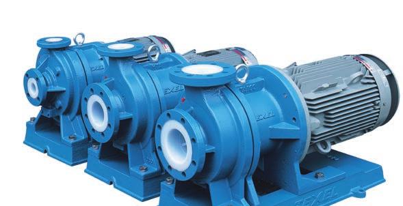 Mycket driftsäker pump vid höga temperaturer och hård belastning. TEXEL MAGNETDRIVEN CENTRIFUGAL- PUMP TYP MSX-100/-125/-150 MSX-serien är Texels största, magnetdrivna pumpar.