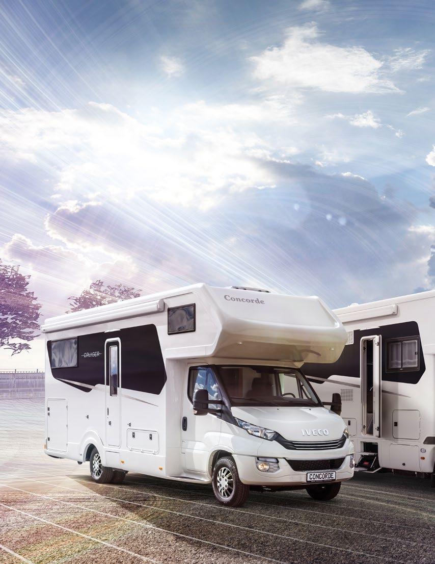 ALKOV-MODELLER PÅ IVECO OCH MERCEDES Concorde Cruiser är en alkov i det absoluta lyxsegmentet med generös rymd, kvalitet, storlek, och utrustning i absolut
