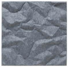 MM (/ST) 595 0,1 0,01 B 585 D 60 H 585 SOUNDWAVE SCRUNCH, AKUSTIKPANEL TEPPO ASIKAINEN Formpressad polyesterfiber, antracit, grå
