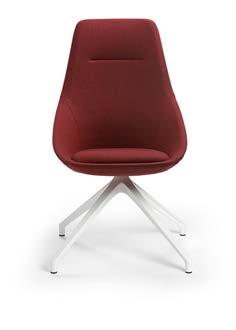 alt. läder, justerbart 5- krysstativ i vit strukturlack NCS 0500N. Tiltbar sits, fem hjul. Standardläder Elmo Soft, piquet på insida och slät standard på utsida 6381807-10 STOL LOW.