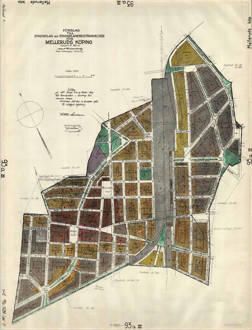 14 Melleruds historia Albert Lilienbergs stadsplan för