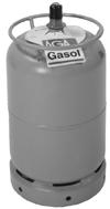 GASER Januari 2018 Sid 82 av 86 GASOL Flasktyp Innehåll (kg) Artikelnummer Pris/fyllning Artikelnummer Flaskpris inkl.