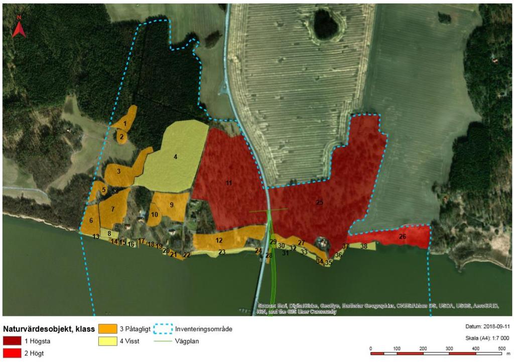 Miljö natur Planförslaget är utformat för att minimera intrånget i Natura 2000-området och naturreservatet på norra sidan.