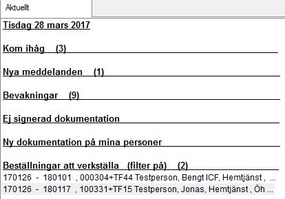 Har du flera utförarroller i Procapita får du växla mellan dem. Fyll inte i datum.