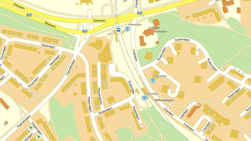 2016-03-10 rev 2016-10-07, sid 4 (15) 1 Bakgrund Ett nytt flerbostadshus planeras vid Hökarängens tunnelbanestation. Huset byggs i 5 våningar (i södra delen 6 våningar) med små genomgående lägenheter.