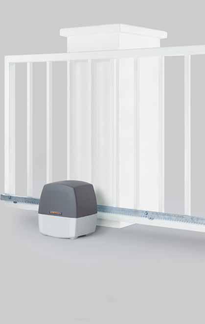MOTOR FÖR INFARTSPORTAR LineaMatic den kompakta och pålitliga motorn Tydliga fördelar med skjutportsmotorn LineaMatic är det kompakta huset av zinktryckgods och glasfiberförstärkt plast som kan
