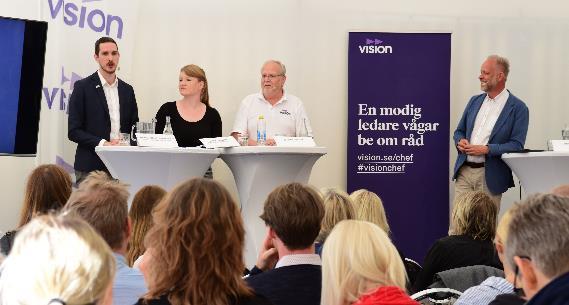 En stor del av informationsflödet mellan avdelning och sektioner har skett via e-post för att sektionerna lätt ska kunna vidarebefordra informationen. Adressen till hemsidan är www.vision.