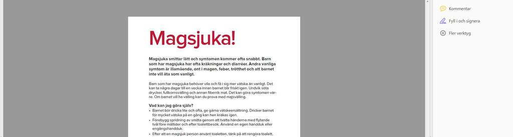 Nya informationsblad/affischer till förskoleföräldrar, 1177 och VLL Försök i ett par kommuner, finns på vll.