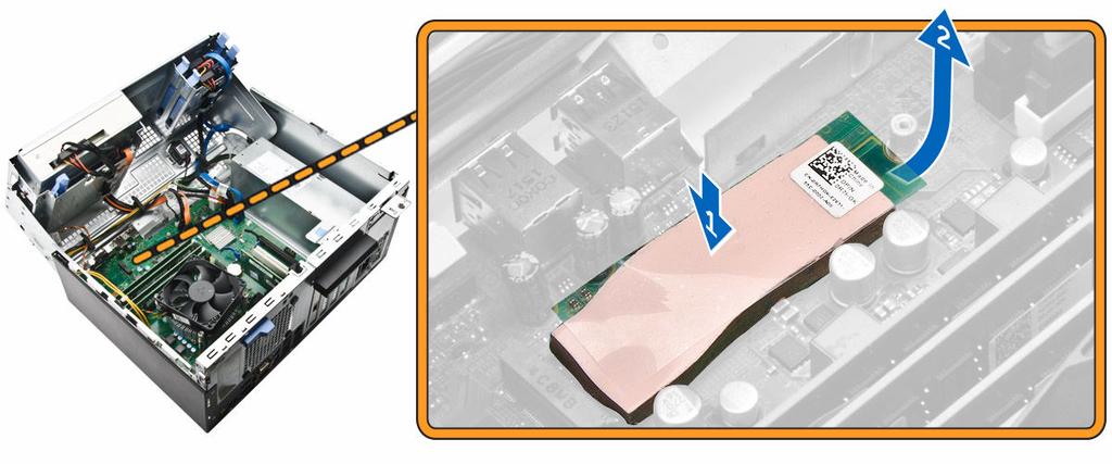 Installera SSD-kortet så här: a.