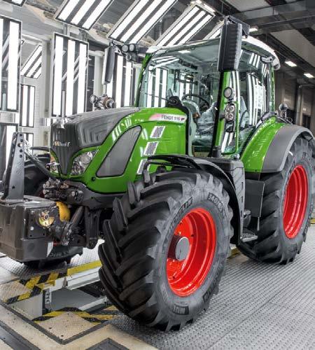Fendt står för hö kvalitet. För att leva upp till detta löfte körs kvalitetskontroller under den dalia produktionen.