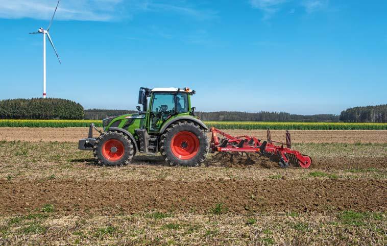 Standard- oh extrautrustnin Standard: Tillval: VIKTBELASTNING OCH KOPPLINGSSYSTEM UTRUSTNINGSVARIANTER Fendt 500 Vario. Så individuell. Så idealisk.