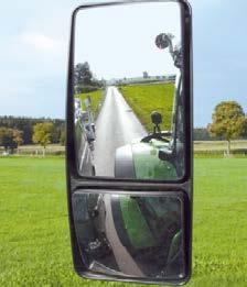Ta en 360 -titt inuti Fendt VisioPlus oh upplev den exeptionella sikten. www.fendt.om/500-visioplus Utvändi el-manövrerad bakspeel med vidvinkelspeel ökar sikten bakåt.