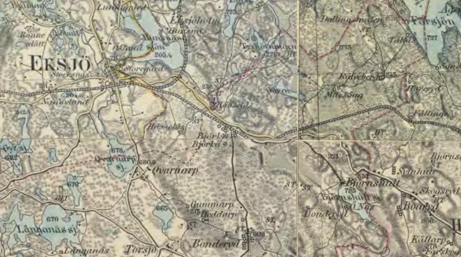 Historik och markanvändning De topografiska förutsättningarna har till stor del påverkat hur människan använt landskapet: var hon valt att bosätta sig och odla, hur hon färdats och var hon gravlagt