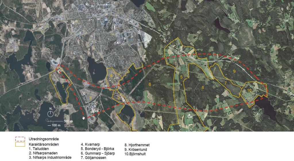 Karaktärsområden Genom att dela in landskapet i karaktärsområden, kan man för vart och ett av områdena identifiera de nyckelkaraktärer som skiljer området från ett annat.