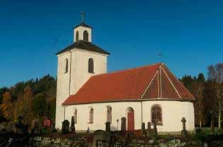 36 Västarvet Rapport 2017 Gällinge kyrka från sydost. Koret byggdes 1765 och tornet 1828.