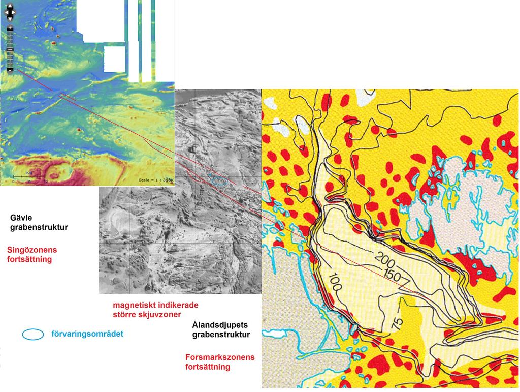 5 Med reflektionsseismiska undersökningar påvisade flacka störningszoner i den övre jordskorpan i närheten av Forsmark 6 Paleoseismiska observationer i närområdet 7 Karaktären av bergspänningar i