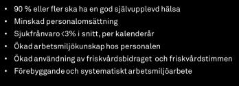 Uppsatta mål inom Arbetsmiljö Filnamn: SED01 Socialt